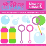 Blowing Bubbles Clip Art Pink Set (Digital Use Ok!)