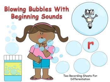 Preview of Blowing Bubbles With Beginning Sounds