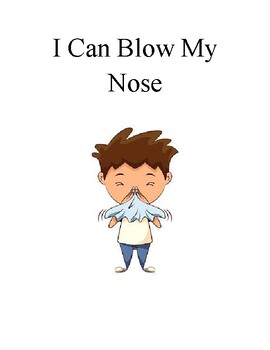 Preview of Blowing My Nose Social Story- Boys
