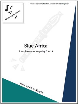 Preview of "Blue Africa" Recorder Music with Fun Background Track