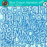 Blue Alphabet Letter Clipart Images: Crayon Effect Clip Ar