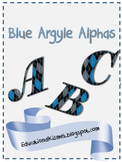 Blue Argyle Alpha