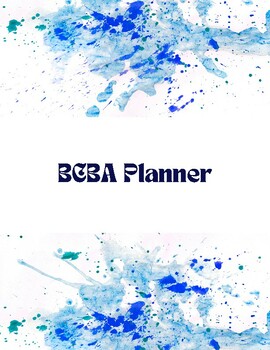 Preview of Blue BCBA Planner