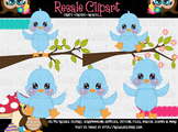 Blue Birds ClipArt - Commercial Use