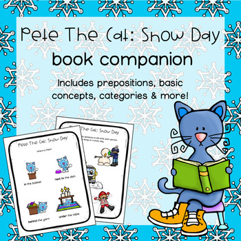 Preview of Blue Cat Snow Daze Book Companion for Pete