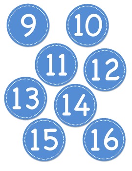 blue circle number labels 1 30 by teacherslilhelpers tpt