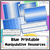 Blue Classroom Manipulatives, Place Value Grid Resources