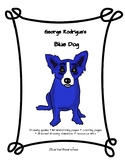 Blue Dog by George Rodrigue Lesson, Drawing Guides and Col