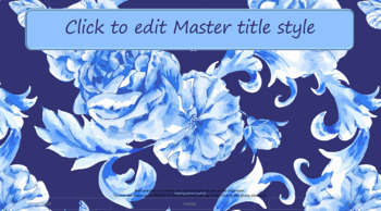 blue flower powerpoint backgrounds