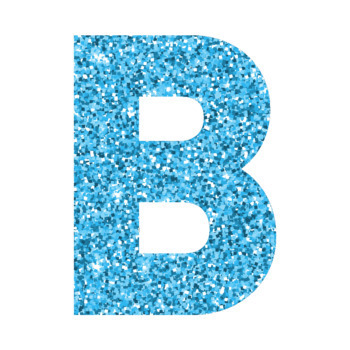 blue glitter lettering letters and numbers font clip art by miss carlee