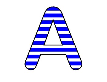 Blue bulletin board letters