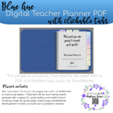 Blue Hue | Digital Teacher Planner | GoodNotes and OneNote