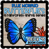 Blue Morpho Butterfly: A Rainforest Animal Series  |  BOOM CARDS