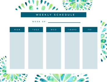 Preview of Blue Paisley Weekly Schedule