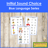 Blue: Phonetic Initial Sound Choice Cards - Montessori Phonics