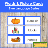 Blue: Phonetic Words and Picture Cards - Montessori Phonics