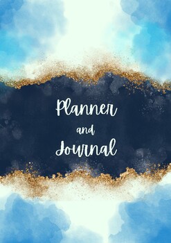 Preview of Blue Planner and Journal