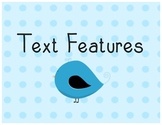 Blue Polka Dot and Birds Nonfiction Signs and Text Structures