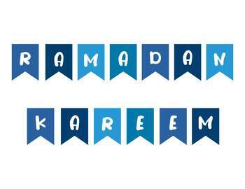 Preview of Blue RAMADAN KAREEM Banners for RAMADHAN Month 2024
