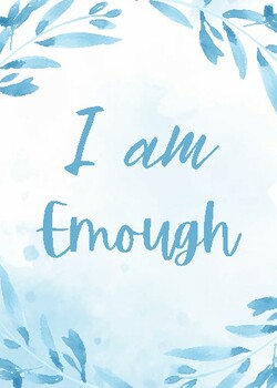 Blue Self Love and affirmation posters 8x10 by Jolynncreations | TPT