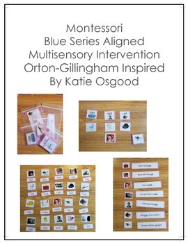 Preview of Montessori Blue Series Aligned Intervention Kit PRINTABLE