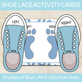 Blue Set of Shoe Lace Activity Cards | Digital Download | 