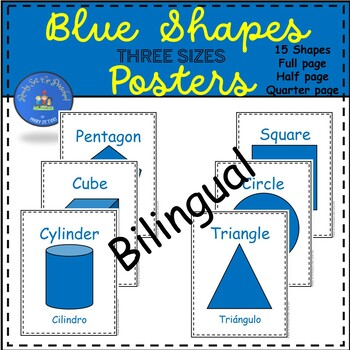 Preview of Blue Shapes Posters