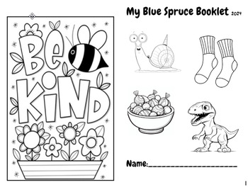 Preview of Blue Spruce 2024 Activity Booklet