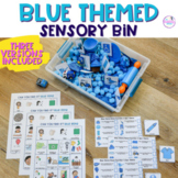 Blue Themed Sensory Bin: Speech Therapy Activity PRE-SALE