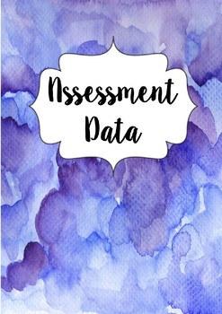 Preview of Blue Watercolour Assessment and Data Tracker- Kindergarten/Foundation/Prep