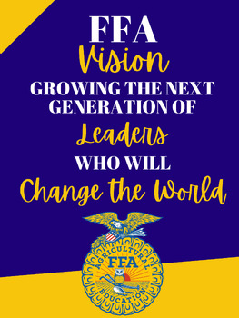 Preview of Blue & Yellow FFA Vision Statement Poster