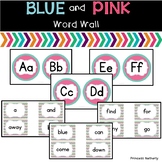 Blue and Pink Word Wall