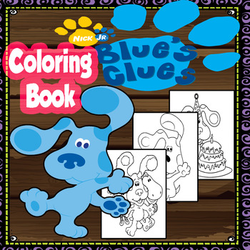 Blue’s Clues coloring book by Creativity Without Borders | TPT
