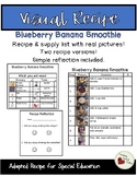 Blueberry Banana Smoothie Adapted Visual Recipe for Specia