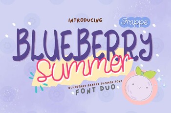 Preview of Blueberry Frappe Bubble font letters bundle for teachers