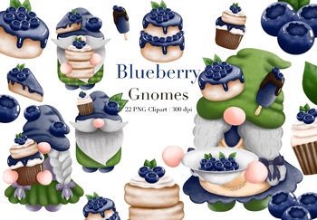 Preview of Blueberry Gnomes PNG Clipart.