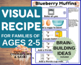 Blueberry Muffin Visual Recipe for Toddlers, Preschool Tea