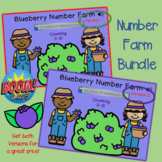 Blueberry Number Farm Bundle~Boom Cards