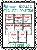 Bluebonnet Learning Math First Grade : Module 2, Strategy Posters - PRINT AND GO