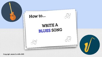 Preview of How To Write A Blues Song (12-Bar-Blues lyric writing activity)