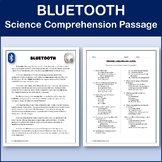 Bluetooth - Science Comprehension Passage & Activity - Editable