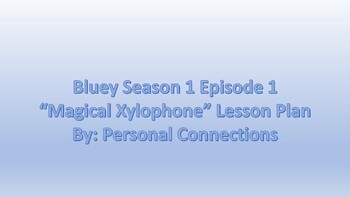 Preview of Bluey Season 1 Episode 1 Lesson Plan