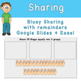 Bluey Sharing Student Activity with Remainders Google Slid