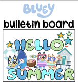 Bluey Summer Bulletin Board