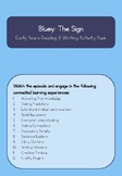 Bluey: The Sign - Early Years Reading & Writing Activity Pack