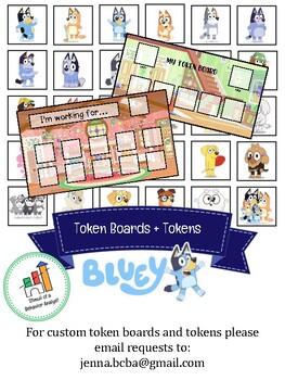 Preview of Bluey Token Boards + Tokens