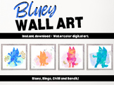 Bluey Wall Art