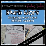 Blurb Work Strategy--Get to Know a Book BEFORE Reading