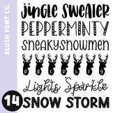 Blush Font Co. Font Bundle 14 - Christmas Fonts