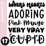 Blush Font Co. Font Bundle 17 - Valentine's Day Fonts